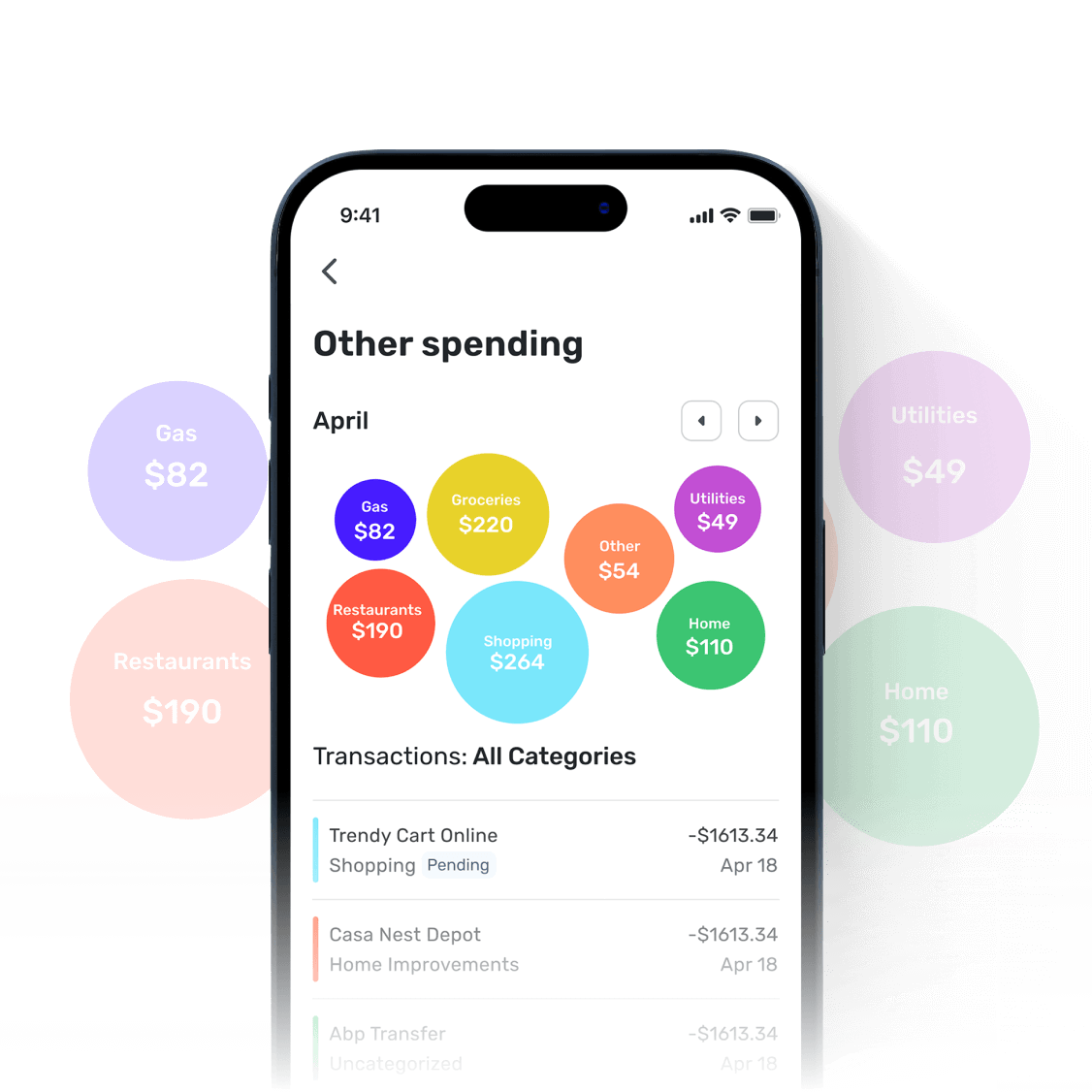 2x Accodion - Spending, auto-categorized